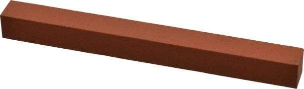 Norton - 6" Long x 5/8" Wide x 5/8" Thick, Aluminum Oxide Sharpening Stone - Square, Fine Grade - Best Tool & Supply