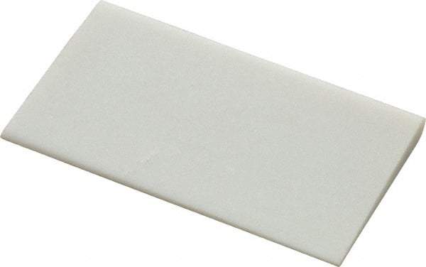 Norton - 3" Long x 1-3/4" Diam x 1/4" Thick, Novaculite Sharpening Stone - Round Edge Slip, Ultra Fine Grade - Best Tool & Supply