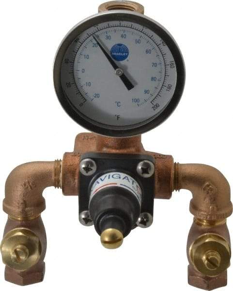 Bradley - Brass Water Mixing Valve & Unit - 7 GPM at 30 psi Flow Rate - Best Tool & Supply