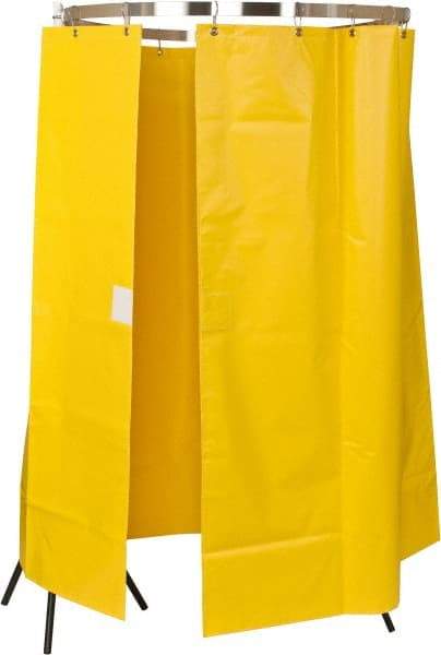 Bradley - 145" Wide x 70" High, Vinyl Plumbed Wash Station Shower Curtain - Includes Curtain Rail & Mounting Bracket - Best Tool & Supply