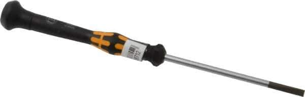 Wera - Electronic/Electrostatic Slotted Screwdriver - Round Shank, Ergonomic Handle - Best Tool & Supply