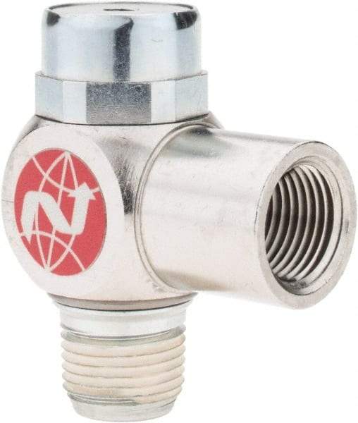 Norgren - 3/8" NPTF x 3/8" NPTF Pilot Operated Check Valve - 15 to 150 psi & Brass Material - Best Tool & Supply