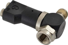 Norgren - 5/32" Tube x 1/8" NPTF Pressure Sensor Fitting Valve - 0 to 145 psi & Brass Material - Best Tool & Supply