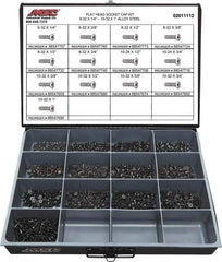 Value Collection - 1,300 Piece Steel Socket Head Cap Screws - #6 to #10 Thread - Best Tool & Supply