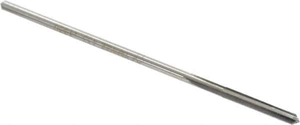 Interstate - 0.133" High Speed Steel 6 Flute Chucking Reamer - Straight Flute, 0.1275" Straight Shank - Best Tool & Supply