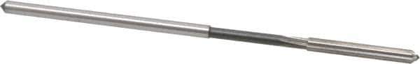 Interstate - 0.139" High Speed Steel 6 Flute Chucking Reamer - Straight Flute, 0.135" Straight Shank - Best Tool & Supply