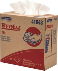 WypAll - Dry Shop Towel/Industrial Wipes - Pop-Up, 16-3/4" x 9" Sheet Size, White - Best Tool & Supply