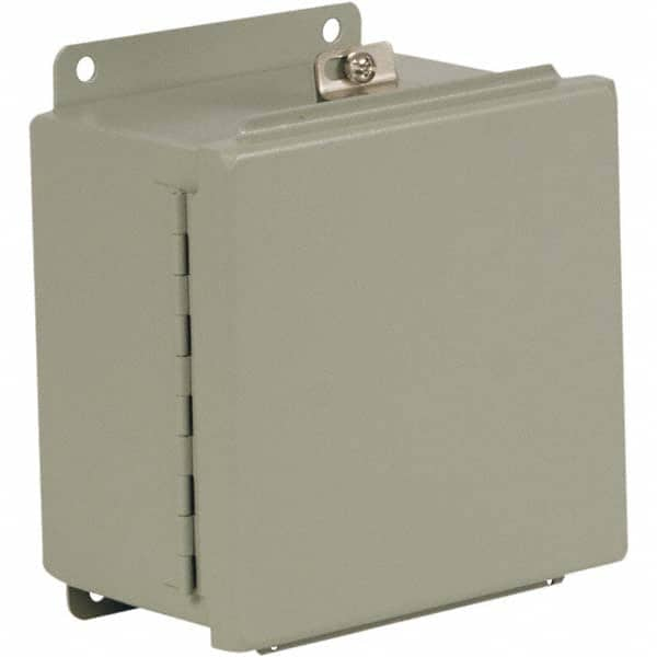 Wiegmann - NEMA 4 Steel Standard Enclosure with Continuous Hinge Cover - Best Tool & Supply