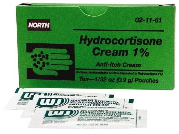 North - 1/32 oz Anti-Itch Relief Cream - Comes in Packet, Hydrocortisone - Best Tool & Supply