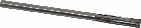 Made in USA - 1/2" Carbide-Tipped 6 Flute Chucking Reamer - Straight Flute, 7/16" Straight Shank, 2" Flute Length, 8" OAL - Best Tool & Supply