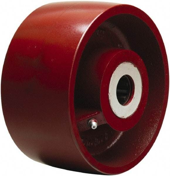 Hamilton - 6 Inch Diameter x 3 Inch Wide, Cast Iron Caster Wheel - 2,500 Lb. Capacity, 3-1/4 Inch Hub Length, 1 Inch Axle Diameter, Tapered Roller Bearing - Best Tool & Supply