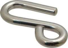 Ronstan - 19/32" Opening, 316 Stainless Steel Electropolished S-Hook - 1,760 Lb Capacity, 5/8" ID, 3/8" Wire, 3-7/16" OAL - Best Tool & Supply