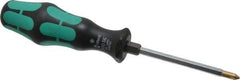 Wera - #1, 7" OAL, Standard Phillips Screwdriver - 3-1/8" Blade Length, Hexagon Shank, Ergonomic Handle - Best Tool & Supply