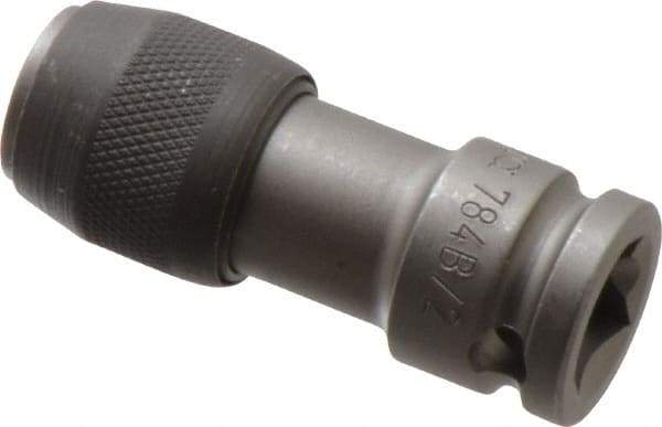 Wera - 3/8" Drive, 5/16" Insert, Hex Drive Bit Adapter - Quick Release, 1-15/16" OAL - Best Tool & Supply