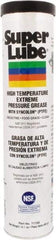 Synco Chemical - 400 g Cartridge Synthetic Extreme Pressure Grease - Translucent White, Extreme Pressure, Food Grade & High Temperature, 475°F Max Temp, NLGIG 2, - Best Tool & Supply