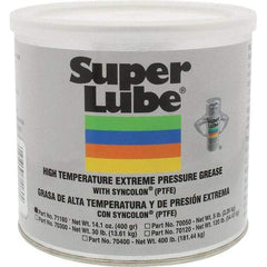 Synco Chemical - 400 g Canister Synthetic Extreme Pressure Grease - Translucent White, Extreme Pressure, Food Grade & High Temperature, 475°F Max Temp, NLGIG 2, - Best Tool & Supply