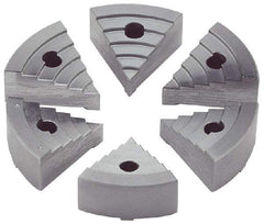 Value Collection - 2" Chuck Capacity, JF Attachment, Round Soft Lathe Chuck Jaw - 6 Jaws, Steel - Best Tool & Supply