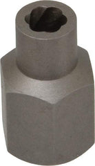 Irwin Hanson - 3/8" Drive Reverse Spiral Flute Hex Bolt Remover - 1/4" Hex, 2" OAL - Best Tool & Supply