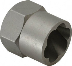 Irwin Hanson - 3/8" Drive Reverse Spiral Flute Hex Bolt Remover - 11/16" Hex, 2" OAL - Best Tool & Supply