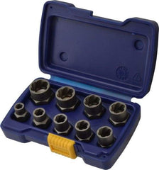 Irwin Hanson - 9 Piece Bolt Extractor Set - 3/8" Drive, Molded Plastic Case - Best Tool & Supply