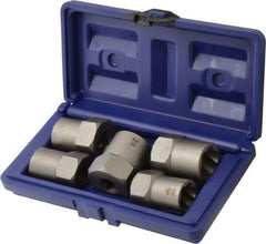 Irwin Hanson - 5 Piece Bolt Extractor Set - 1/2" Drive, Molded Plastic Case - Best Tool & Supply