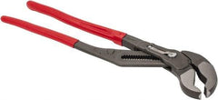 Knipex - 22" OAL, 4-1/2" Max Capacity, 20 Position Adjustable Tongue & Groove Pliers - Standard V-Jaws, Standard Head, Plastic Coated Handles - Best Tool & Supply