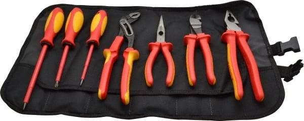 Knipex - 7 Piece Insulated Hand Tool Set - Comes in Tool Roll - Best Tool & Supply