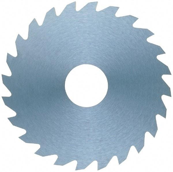 RobbJack - 4" Diam x 0.006" Blade Thickness x 1" Arbor Hole Diam, 36 Tooth Slitting and Slotting Saw - Arbor Connection, Right Hand, Uncoated, Solid Carbide, Concave Ground - Best Tool & Supply