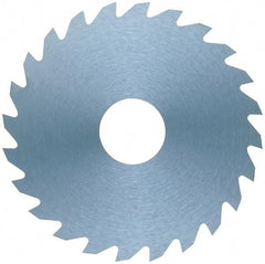 RobbJack - 4" Diam x 0.006" Blade Thickness x 1" Arbor Hole Diam, 36 Tooth Slitting and Slotting Saw - Arbor Connection, Right Hand, Uncoated, Solid Carbide, Concave Ground - Best Tool & Supply