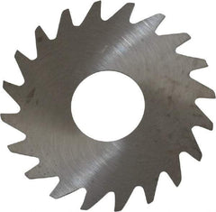 RobbJack - 3/4" Diam x 0.018" Blade Thickness x 1/4" Arbor Hole Diam, 20 Tooth Slitting and Slotting Saw - Arbor Connection, Right Hand, Uncoated, Solid Carbide, Concave Ground - Best Tool & Supply