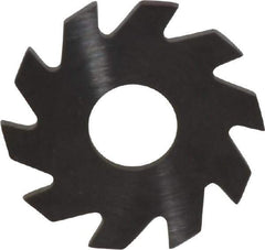 RobbJack - 3/4" Diam x 0.051" Blade Thickness x 1/4" Arbor Hole Diam, 10 Tooth Slitting and Slotting Saw - Arbor Connection, Right Hand, Uncoated, Solid Carbide, Concave Ground - Best Tool & Supply