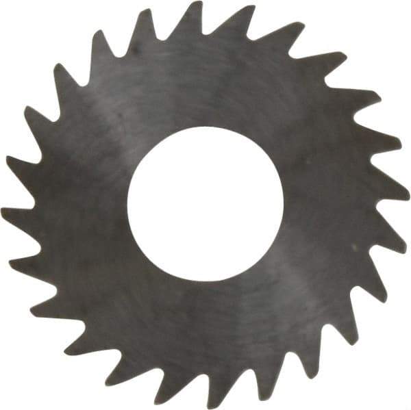 RobbJack - 1" Diam x 0.02" Blade Thickness x 3/8" Arbor Hole Diam, 24 Tooth Slitting and Slotting Saw - Arbor Connection, Right Hand, Uncoated, Solid Carbide, Concave Ground - Best Tool & Supply