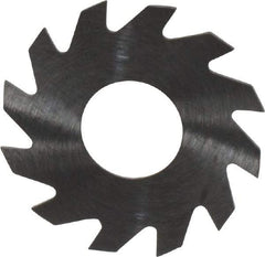 RobbJack - 1" Diam x 0.023" Blade Thickness x 3/8" Arbor Hole Diam, 12 Tooth Slitting and Slotting Saw - Arbor Connection, Right Hand, Uncoated, Solid Carbide, Concave Ground - Best Tool & Supply