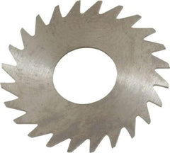 RobbJack - 1" Diam x 0.025" Blade Thickness x 3/8" Arbor Hole Diam, 24 Tooth Slitting and Slotting Saw - Arbor Connection, Right Hand, Uncoated, Solid Carbide, Concave Ground - Best Tool & Supply