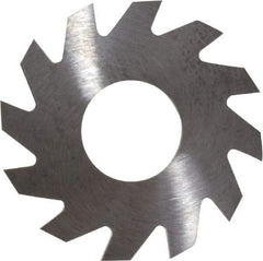 RobbJack - 1" Diam x 1/16" Blade Thickness x 3/8" Arbor Hole Diam, 12 Tooth Slitting and Slotting Saw - Arbor Connection, Right Hand, Uncoated, Solid Carbide, Concave Ground - Best Tool & Supply