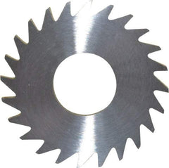 RobbJack - 1" Diam x 0.0937" Blade Thickness x 3/8" Arbor Hole Diam, 24 Tooth Slitting and Slotting Saw - Arbor Connection, Right Hand, Uncoated, Solid Carbide, Concave Ground - Best Tool & Supply