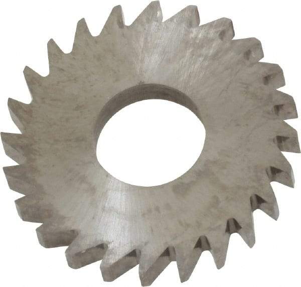 RobbJack - 1" Diam x 1/8" Blade Thickness x 3/8" Arbor Hole Diam, 24 Tooth Slitting and Slotting Saw - Arbor Connection, Right Hand, Uncoated, Solid Carbide, Concave Ground - Best Tool & Supply