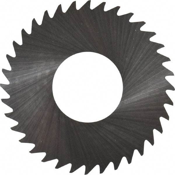 RobbJack - 1-1/4" Diam x 0.004" Blade Thickness x 1/2" Arbor Hole Diam, 36 Tooth Slitting and Slotting Saw - Arbor Connection, Right Hand, Uncoated, Solid Carbide, Concave Ground - Best Tool & Supply