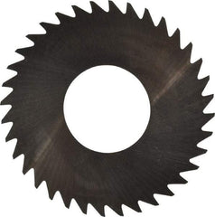 RobbJack - 1-1/4" Diam x 0.008" Blade Thickness x 1/2" Arbor Hole Diam, 36 Tooth Slitting and Slotting Saw - Arbor Connection, Right Hand, Uncoated, Solid Carbide, Concave Ground - Best Tool & Supply