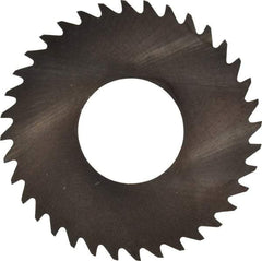 RobbJack - 1-1/4" Diam x 0.01" Blade Thickness x 1/2" Arbor Hole Diam, 36 Tooth Slitting and Slotting Saw - Arbor Connection, Right Hand, Uncoated, Solid Carbide, Concave Ground - Best Tool & Supply