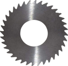 RobbJack - 1-1/4" Diam x 0.012" Blade Thickness x 1/2" Arbor Hole Diam, 36 Tooth Slitting and Slotting Saw - Arbor Connection, Right Hand, Uncoated, Solid Carbide, Concave Ground - Best Tool & Supply