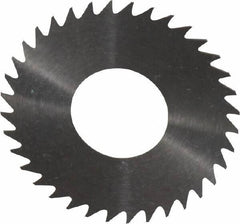 RobbJack - 1-1/4" Diam x 0.014" Blade Thickness x 1/2" Arbor Hole Diam, 36 Tooth Slitting and Slotting Saw - Arbor Connection, Right Hand, Uncoated, Solid Carbide, Concave Ground - Best Tool & Supply