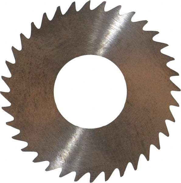 RobbJack - 1-1/4" Diam x 0.0156" Blade Thickness x 1/2" Arbor Hole Diam, 36 Tooth Slitting and Slotting Saw - Arbor Connection, Right Hand, Uncoated, Solid Carbide, Concave Ground - Best Tool & Supply