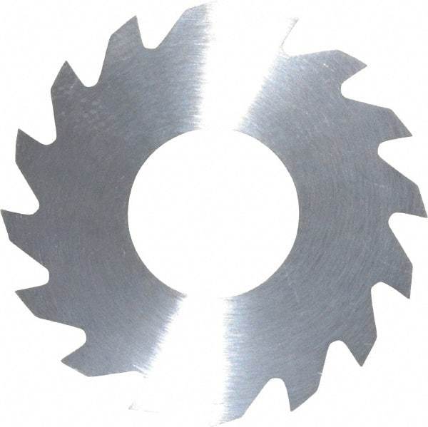 RobbJack - 1-1/4" Diam x 0.0312" Blade Thickness x 1/2" Arbor Hole Diam, 16 Tooth Slitting and Slotting Saw - Arbor Connection, Right Hand, Uncoated, Solid Carbide, Concave Ground - Best Tool & Supply