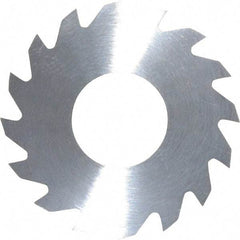 RobbJack - 1-1/4" Diam x 0.0312" Blade Thickness x 1/2" Arbor Hole Diam, 16 Tooth Slitting and Slotting Saw - Arbor Connection, Right Hand, Uncoated, Solid Carbide, Concave Ground - Best Tool & Supply