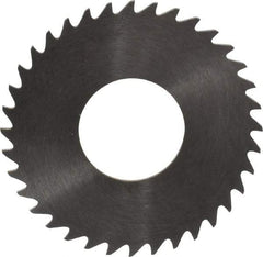 RobbJack - 1-1/4" Diam x 0.0312" Blade Thickness x 1/2" Arbor Hole Diam, 36 Tooth Slitting and Slotting Saw - Arbor Connection, Right Hand, Uncoated, Solid Carbide, Concave Ground - Best Tool & Supply