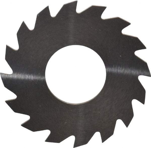 RobbJack - 1-1/4" Diam x 0.04" Blade Thickness x 1/2" Arbor Hole Diam, 16 Tooth Slitting and Slotting Saw - Arbor Connection, Right Hand, Uncoated, Solid Carbide, Concave Ground - Best Tool & Supply