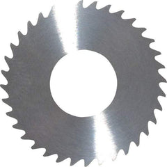 RobbJack - 1-1/4" Diam x 0.051" Blade Thickness x 1/2" Arbor Hole Diam, 36 Tooth Slitting and Slotting Saw - Arbor Connection, Right Hand, Uncoated, Solid Carbide, Concave Ground - Best Tool & Supply