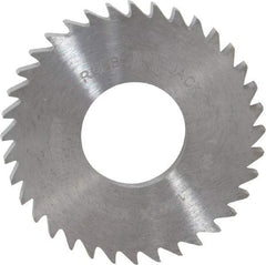 RobbJack - 1-1/4" Diam x 1/8" Blade Thickness x 1/2" Arbor Hole Diam, 36 Tooth Slitting and Slotting Saw - Arbor Connection, Right Hand, Uncoated, Solid Carbide, Concave Ground - Best Tool & Supply