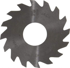 RobbJack - 1-1/2" Diam x 0.0312" Blade Thickness x 1/2" Arbor Hole Diam, 16 Tooth Slitting and Slotting Saw - Arbor Connection, Right Hand, Uncoated, Solid Carbide, Concave Ground - Best Tool & Supply